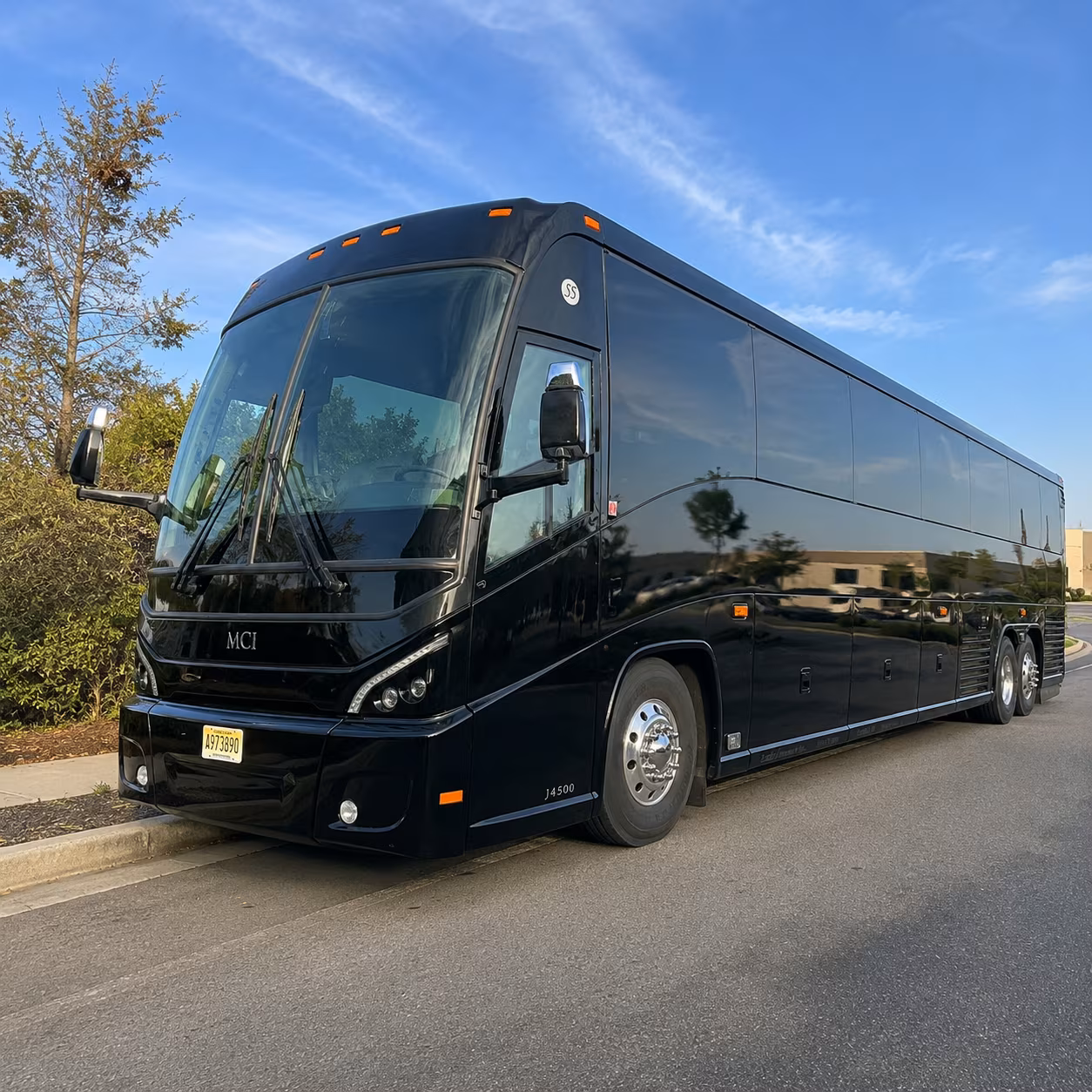charter bus shuttles between westminster and buckley space force base
