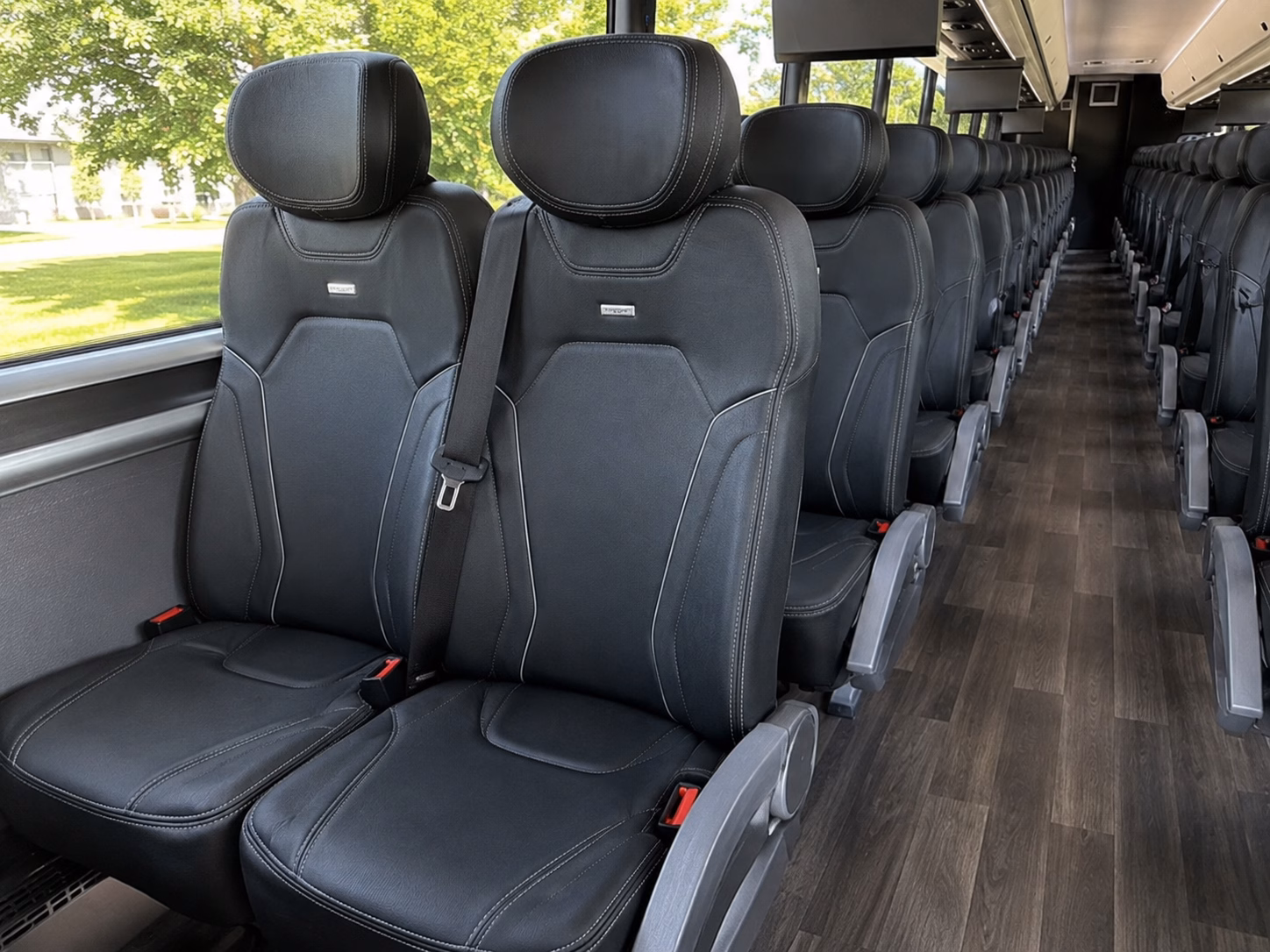 westminster charter bus inside