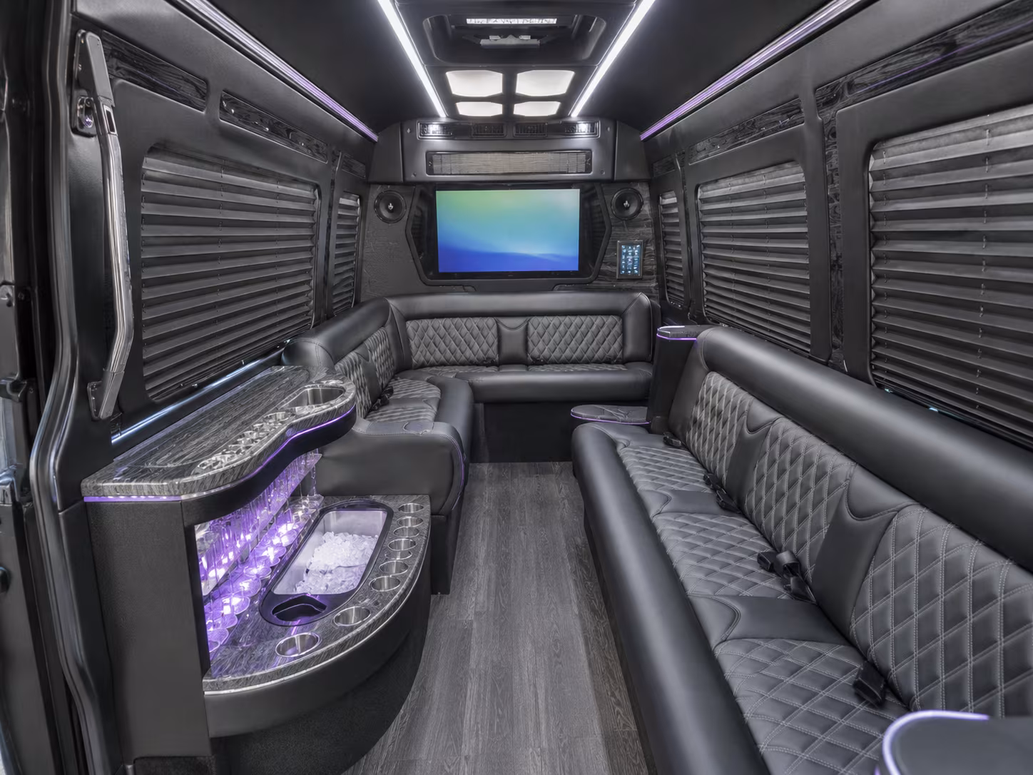 westminster party bus interior